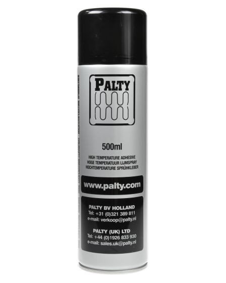 Automotive čalounické lepidlo ve spreji PALTY HIGH TEMPERATURE ADHESIVE, vysoká pevnost, odolné do 110 °C, 500 ml

