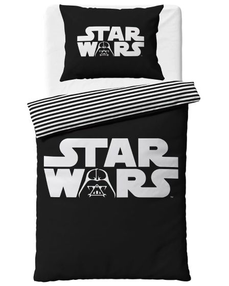 Dětské povlečení STAR WARS THE DARK FORCE, černé, bavlna hladká, 140x200cm + 70x90cm