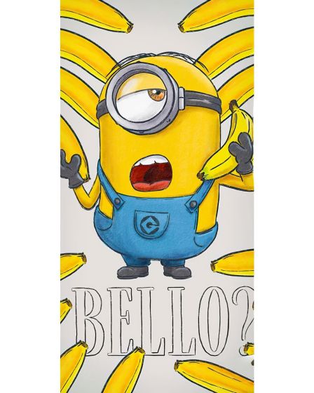 Dětský froté ručník MIMONI BELLO BANANA, žlutý, 30x50cm