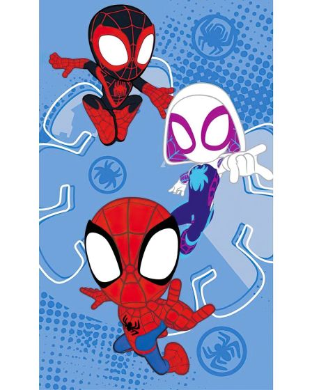 Dětský froté ručník SPIDEY PAVOUČÍ SÍLA, modrý 30x50cm
