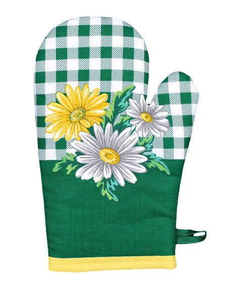 Kuchyňská chňapka GERBERA, zelená, 28x18cm