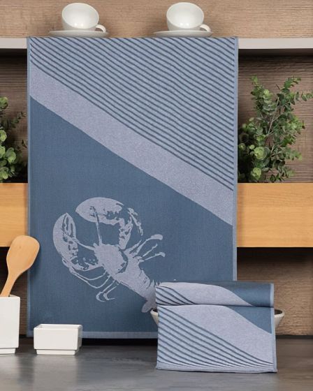 Kuchyňské utěrky EGYPTSKÁ BAVLNA U02 HUMR, modrá, 3 kusy, 50x70cm