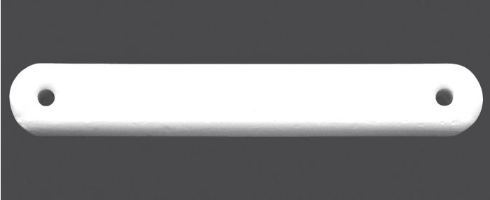 Olůvko / těžítko 76x12mm, boční, bílé, váha 50g