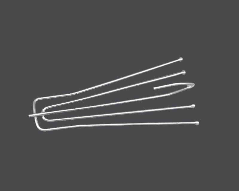 Háček na závěsy, kov, velikost 7x2cm, délka háčku 2,4cm 