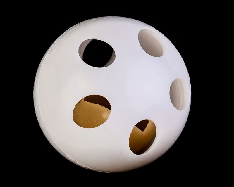 Chrastítko kulička 750735, bílé, velké, průměr 28mm