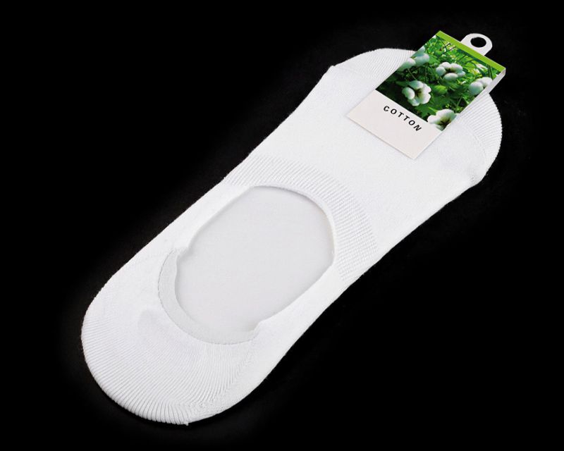 Ponožky letní snížené do tenisek bavlněné 720521/1 bílé, jednobarevné, dámské, 1 pár, univerzální