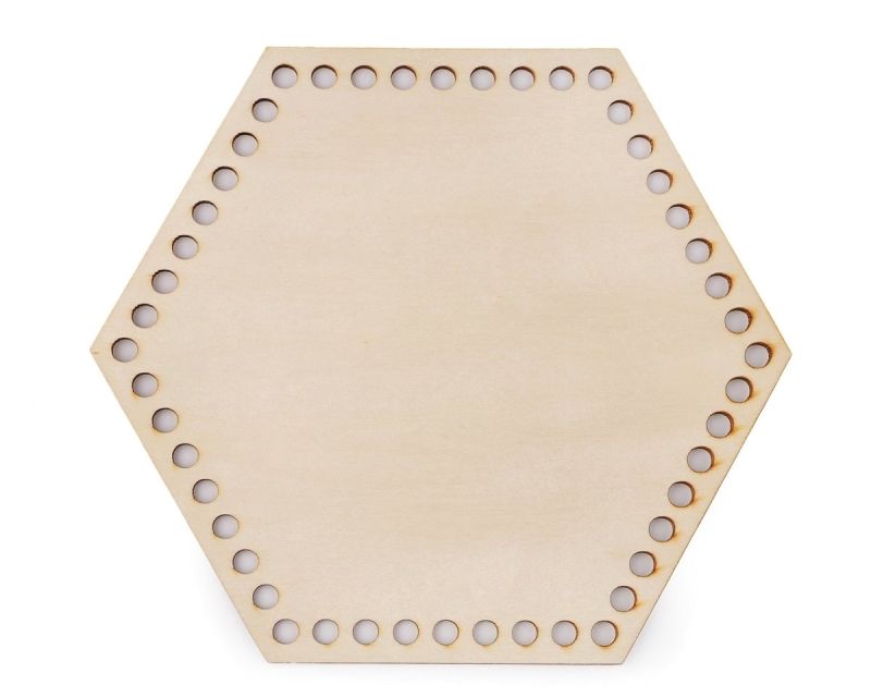 Dno na pletení / výrobu košíků 880001 dřevěné, přírodní světlá, Ø 20 cm