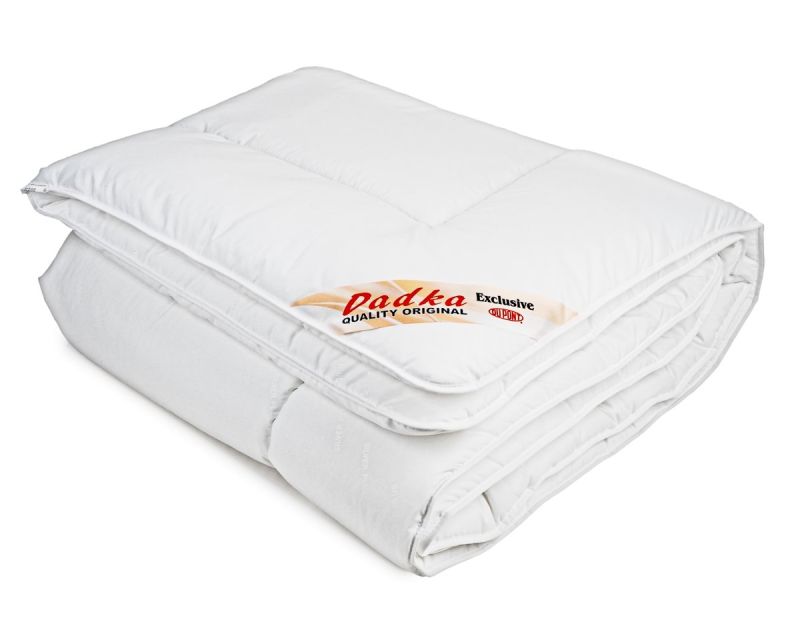 Letní prošívaná antibakteriální přikrývka Dadka EXCLUSIVE SILVER z dutého vlákna, bílá (více rozměrů, hmotností)