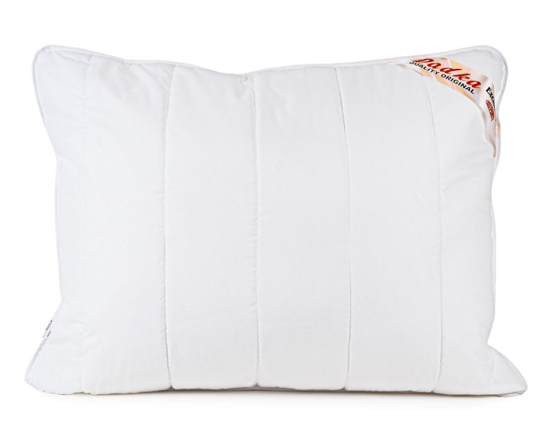 Prošívaný antibakteriální polštář Dadka EXCLUSIVE SILVER z dutého vlákna, bílý (více rozměrů, hmotností)