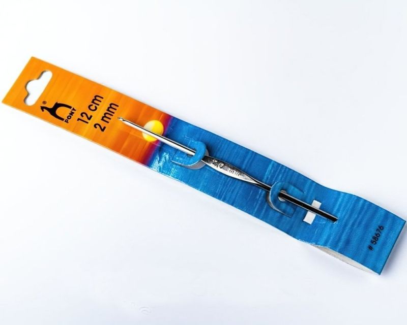 Háček na háčkování PONY, ocelový 58676, velikost 2mm, délka 12cm