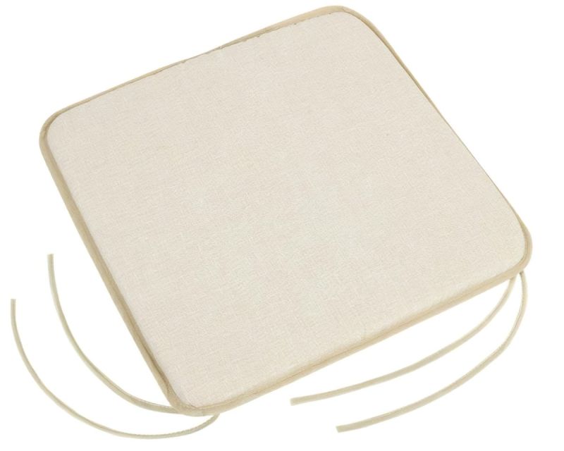 Hladký sedák LADA 34/003, UNI SMETANOVÝ, čtverec 40x40cm