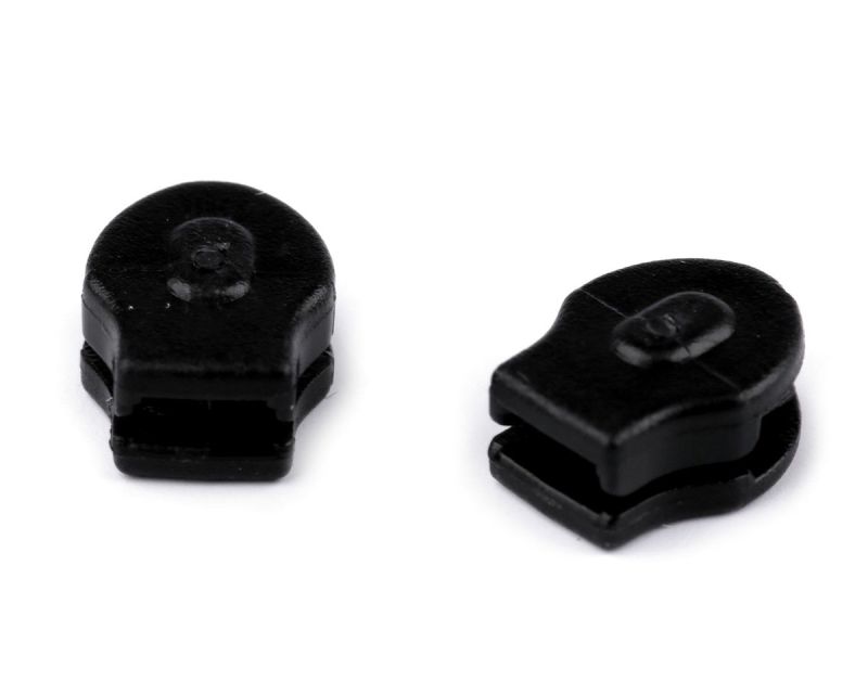 Jezdec ke spirálovému zipu POL 3 mm, 090690 černý, plastový, bez aretace / bez táhla