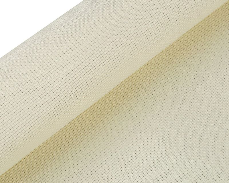 Vyšívací látka KANAVA 5 jednobarevná vanilková 380634/2, š.50cm (látka v metráži)