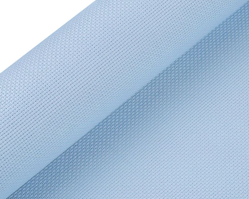 Vyšívací látka KANAVA 5 jednobarevná pomněnková modrá 380634/6, š.50cm (látka v metráži)