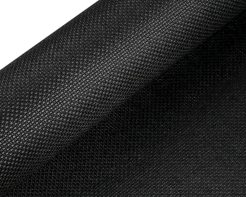 Vyšívací látka KANAVA 5 jednobarevná černá 380634/8, š.50cm (látka v metráži)