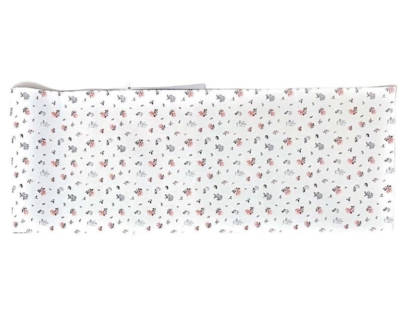 Kuchyňský ubrus / běhoun KYTKY QK-132, růžovo-šedá, 35x150cm