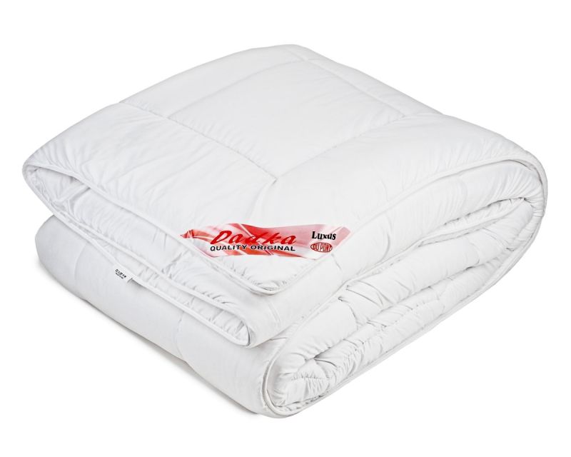 Celoroční prošívaná francouzská přikrývka Dadka LUXUS z dutého vlákna, bílá (více rozměrů, hmotností)