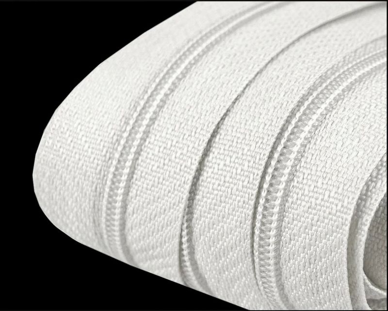 Nekonečný zip spirálový POL 050716/101 bílý, šířka 3 mm (v metráži)