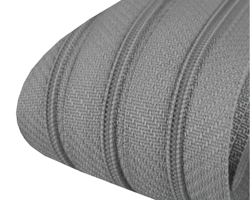 Nekonečný zip spirálový POL 050716/319 ocelová šedý, šířka 3 mm (v metráži)