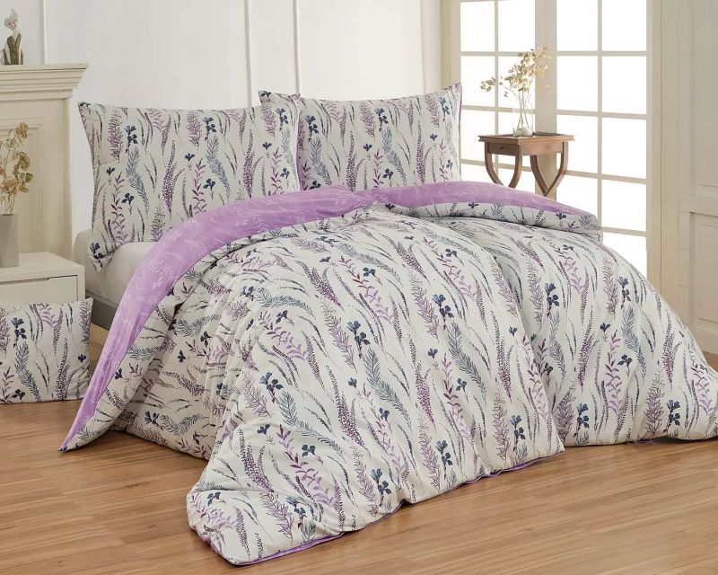 Povlečení Matějovský FABIEN VIOLET, rostlinný motiv, fialové, bavlna hladká (více rozměrů)