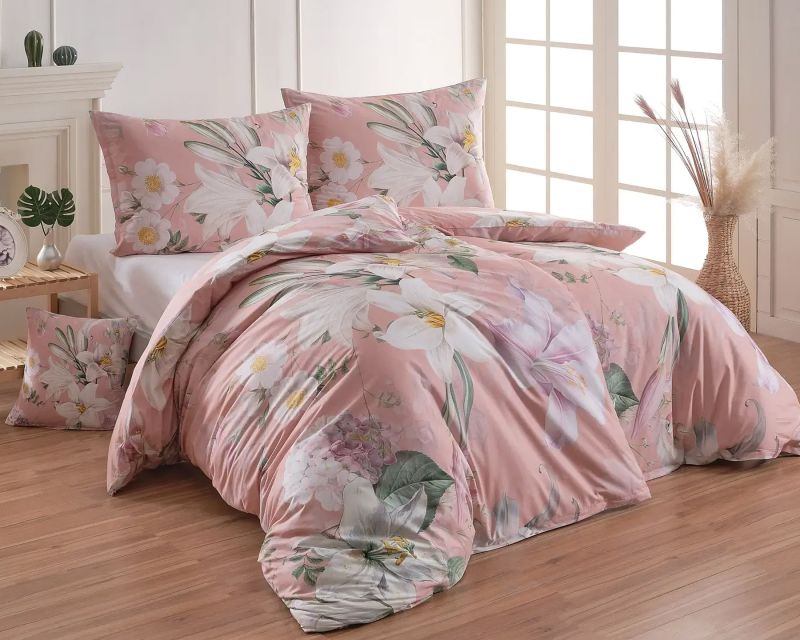 Povlečení Matějovský FIDELIS, lilie, růžové, bavlna hladká digitál, (více rozměrů)