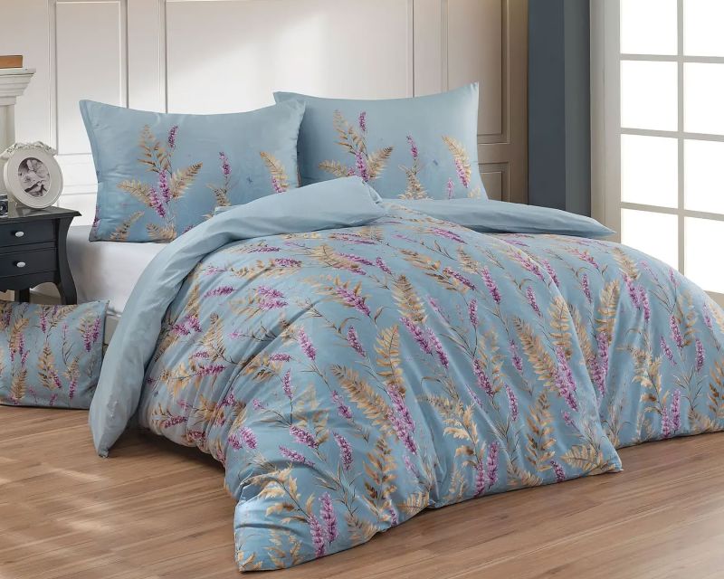 Povlečení Matějovský FRANCINE, levandule, modré, bavlněný satén, digitál (více rozměrů)