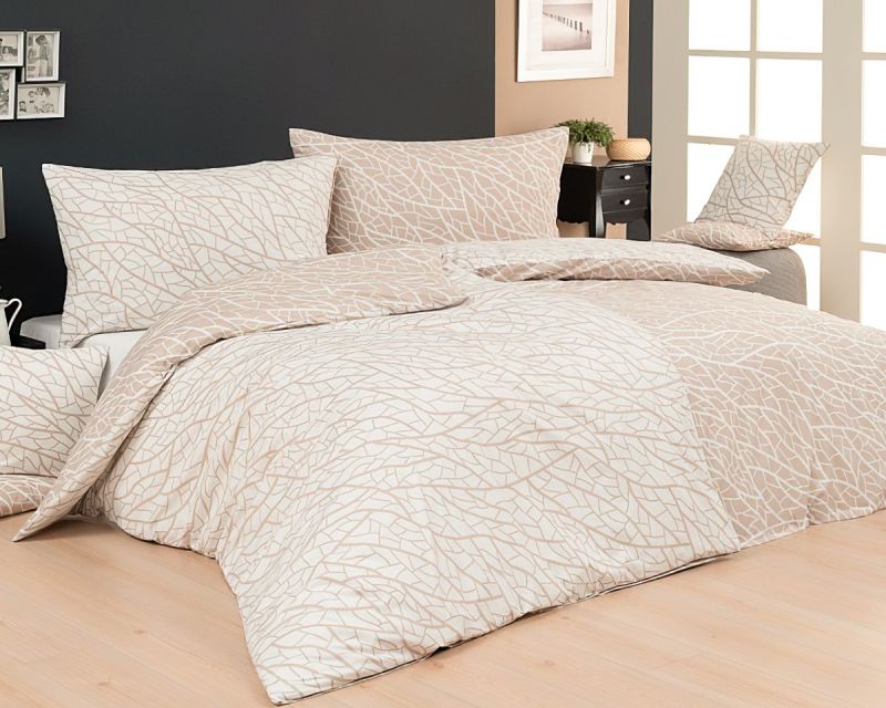 Povlečení Matějovský VENATIO, ornamenty, béžové (více materiálů, rozměrů)