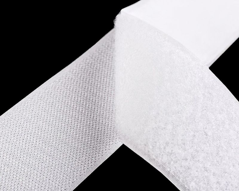 Suchý zip háček + plyš 750186 bílý, šířka 10cm (v metráži)