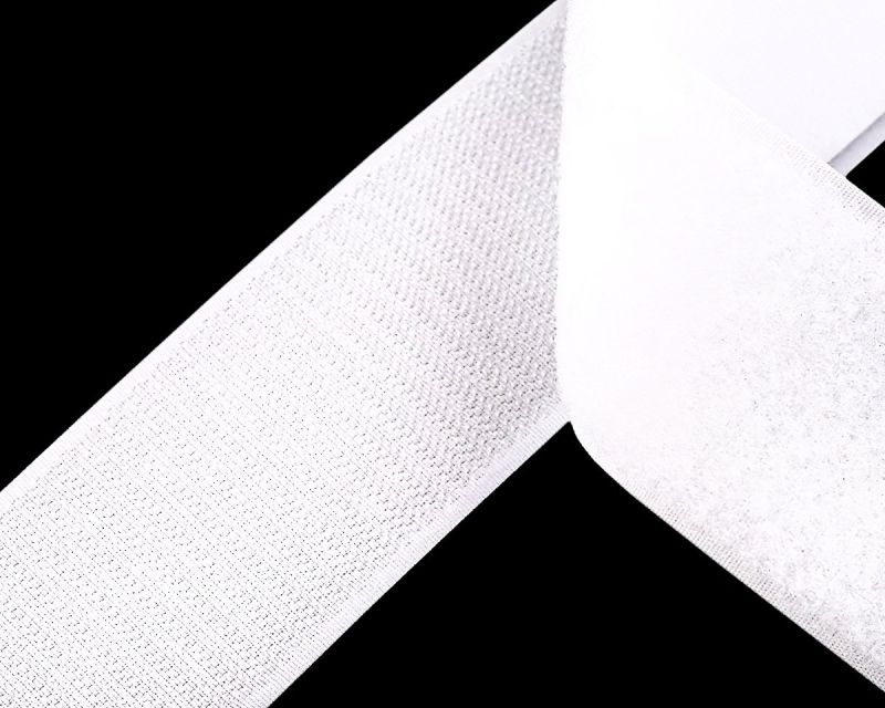 Suchý zip háček + plyš 750627 bílý, šířka 5cm (v metráži)