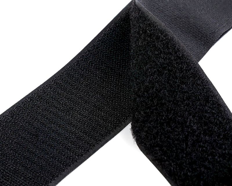 Suchý zip háček + plyš 750627 černý, šířka 5cm (v metráži)