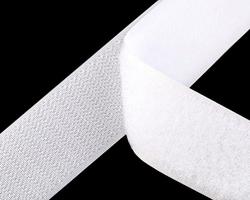 Suchý zip háček + plyš 740601 bílý, šířka 3,8cm (v metráži)