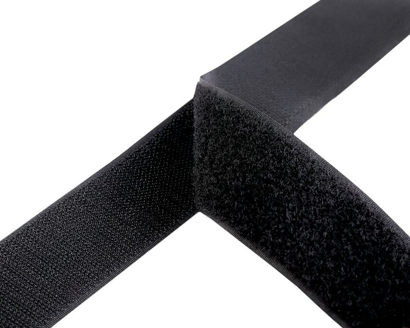 Suchý zip háček + plyš 740601 černý, šířka 3,8cm (v metráži)