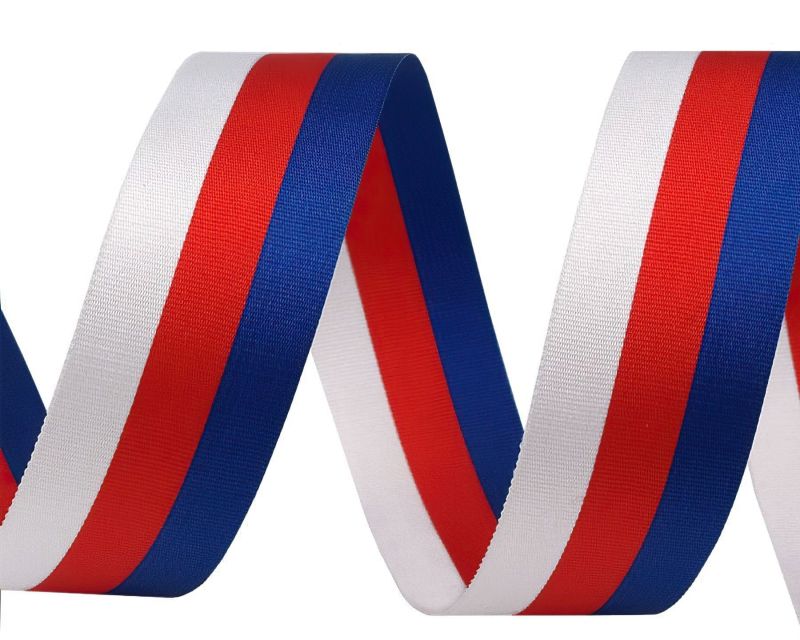 Taftová stuha TRIKOLORA CZ / Česká republika, šíře 2cm (stuha v metráži)