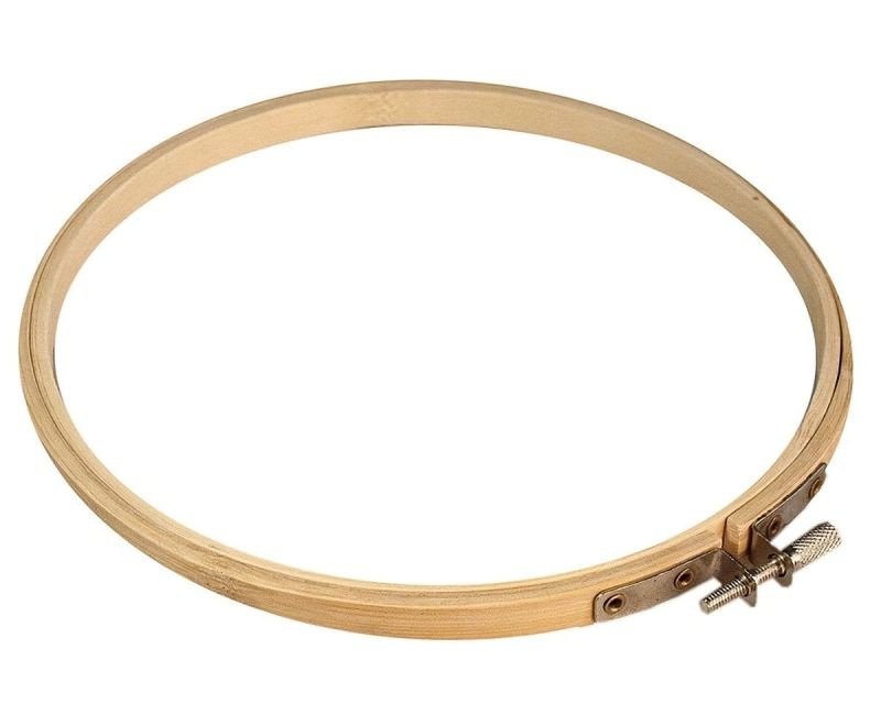 Vyšívací bambusový kruh 070164, světlý, průměr 18cm