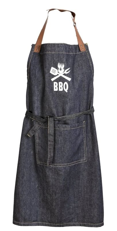 Kuchyňská zástěra JEANS BBQ, šedomodrá 70x90cm