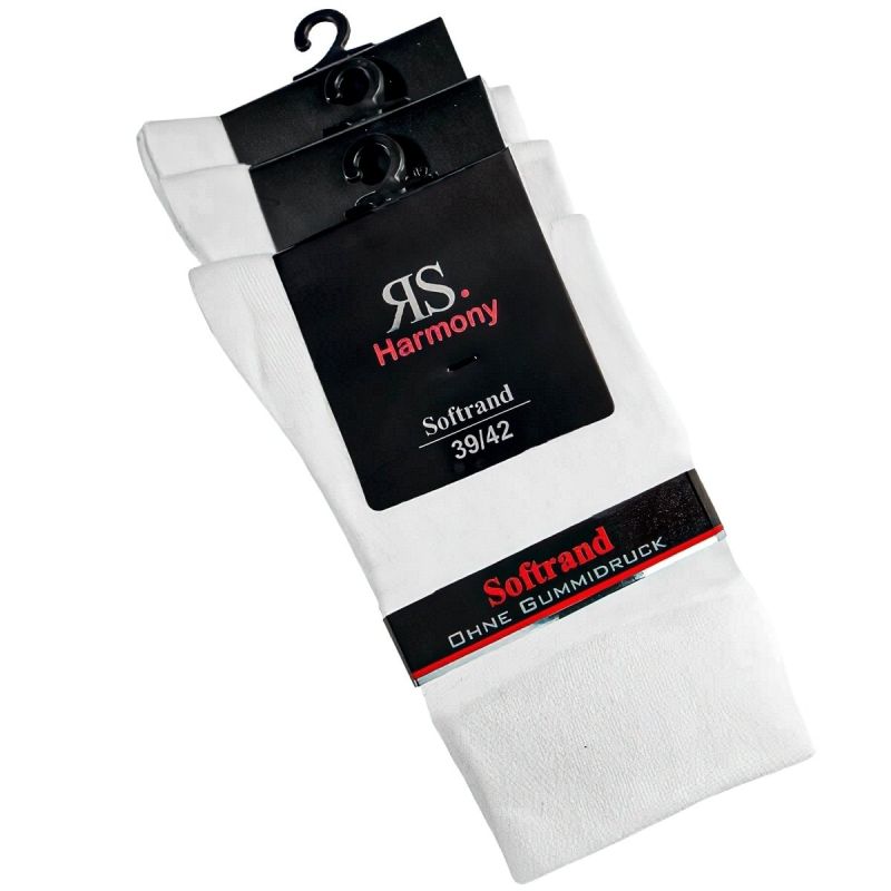 Ponožky zdravotní 13310, bílé, klasické, bez gumiček, unisex, 3 páry (více velikostí)