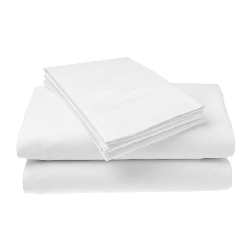 Bavlněné plátěné prostěradlo, plachta 240x280cm, vysrážené, bílé