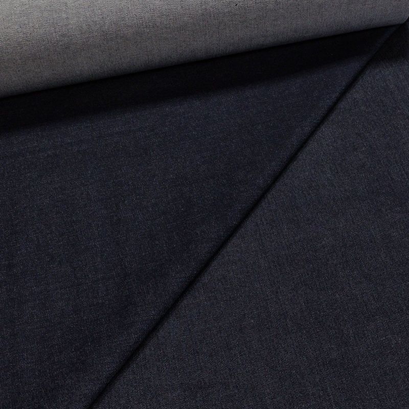 Bavlněná riflovina (denim, džínovina) modrá, klasická, š.160cm, 340 g/m2, 100% bavlna (látka v metráži)