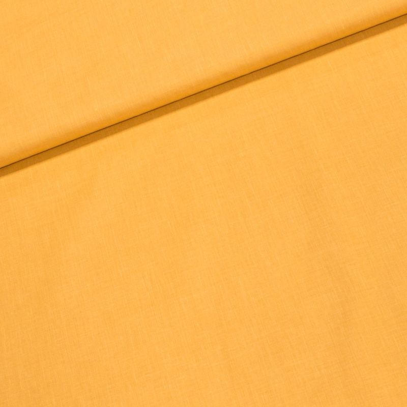 Bavlněné plátno UNI ARIA jednobarevné, okrové, š.140cm (látka v metráži)