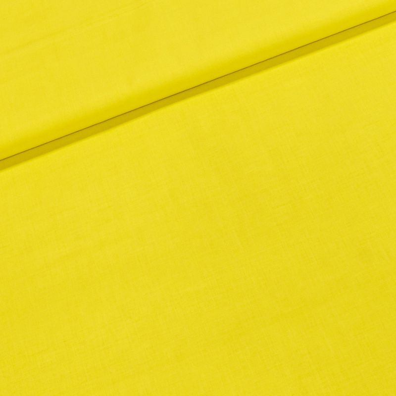 Bavlněné plátno UNI LEMON 1373, jednobarevné ostře žluté, š.150cm (látka v metráži)