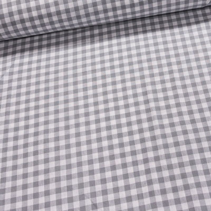 Bavlněný kanafas SOFI 1x1cm šedá, š.140cm (látka v metráži)