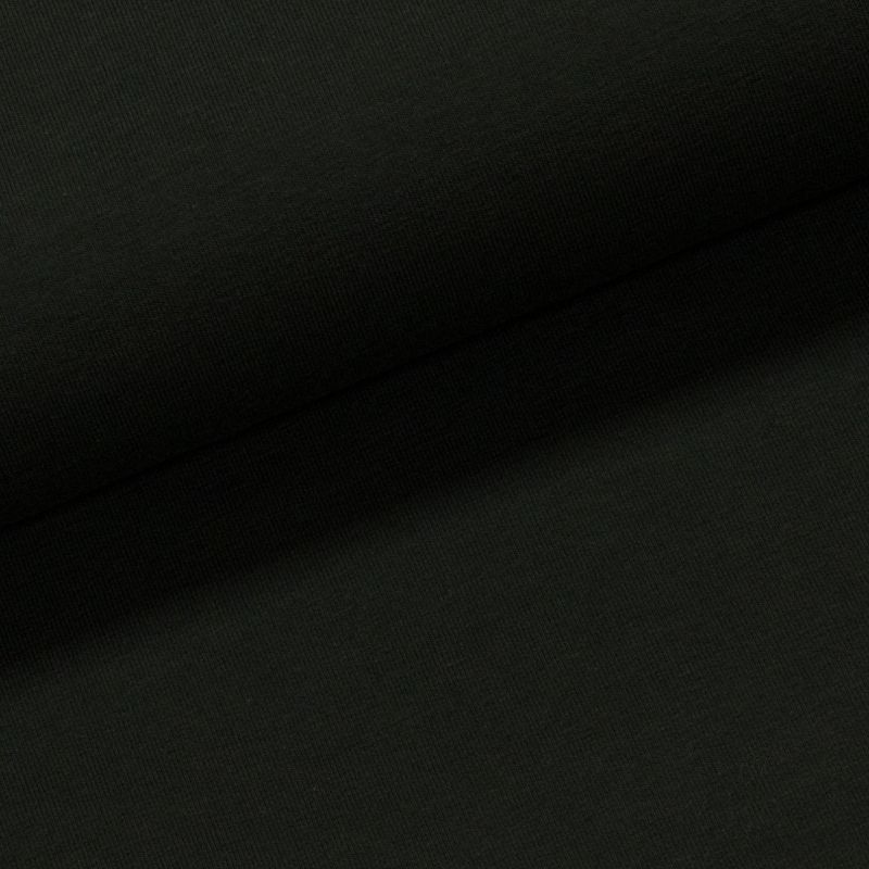 Bavlněný úplet TEPLÁKOVINA SP-ESTER 02, jednobarevná uni temně zelená, š.180cm (látka v metráži)