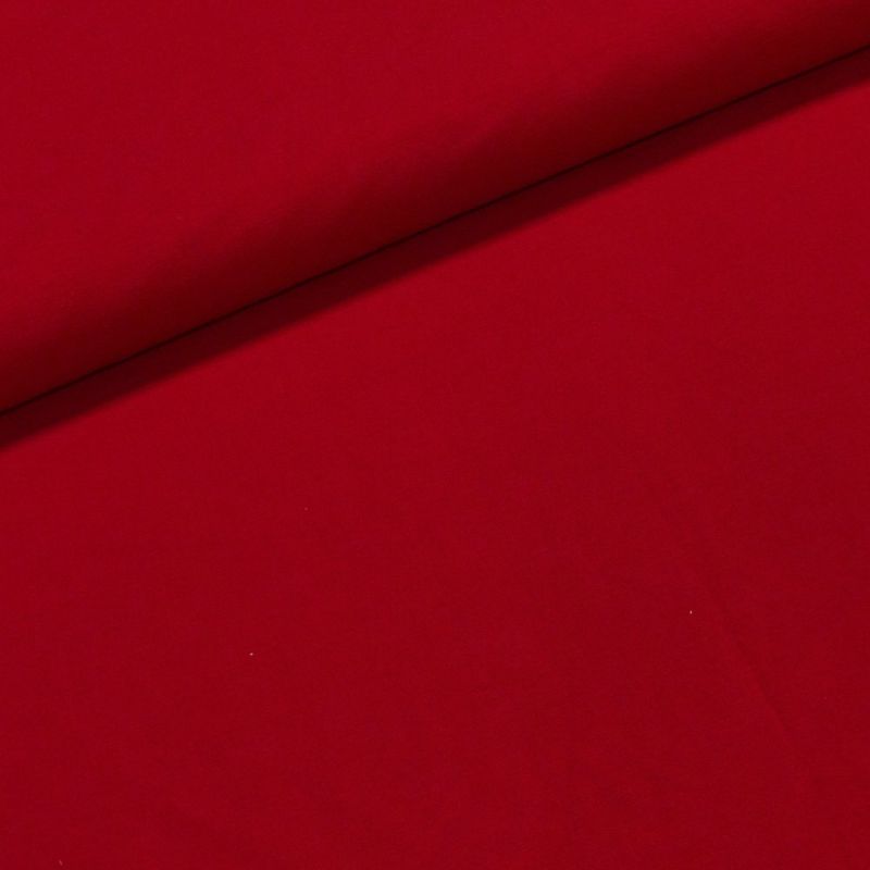 Bavlněný úplet TEPLÁKOVINA  SP-GRETA 8 jednobarevná uni červená, š.185cm (látka v metráži)