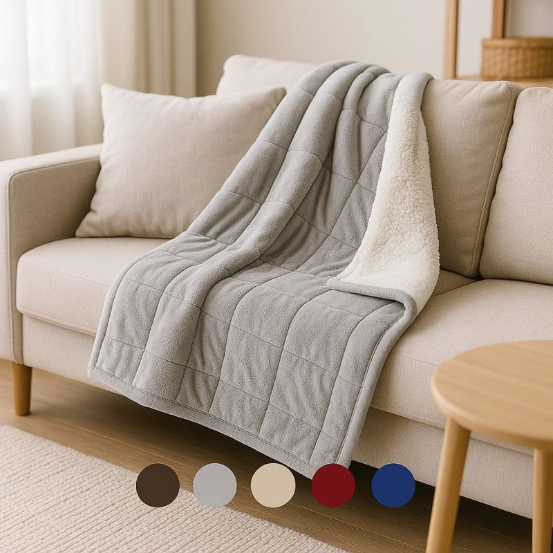 Hřejivá deka OVEČKA PROŠEV Sleep Well 150×200 cm – oboustranná mikrovlákno, prošívaná, 600 g/m² (více barev)