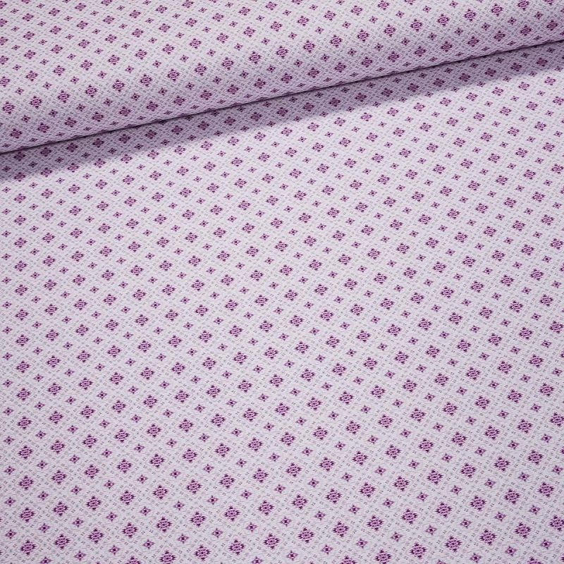 Dekorační látka bavlněná AGATTI/21 drobné ornamenty, fialová, šířka 140cm (látka v metráži)