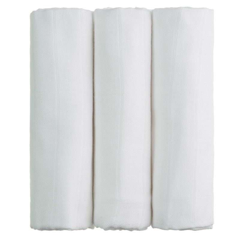 Dětská bambusová látková plena BÍLÁ, 120g/m2, 70x70cm