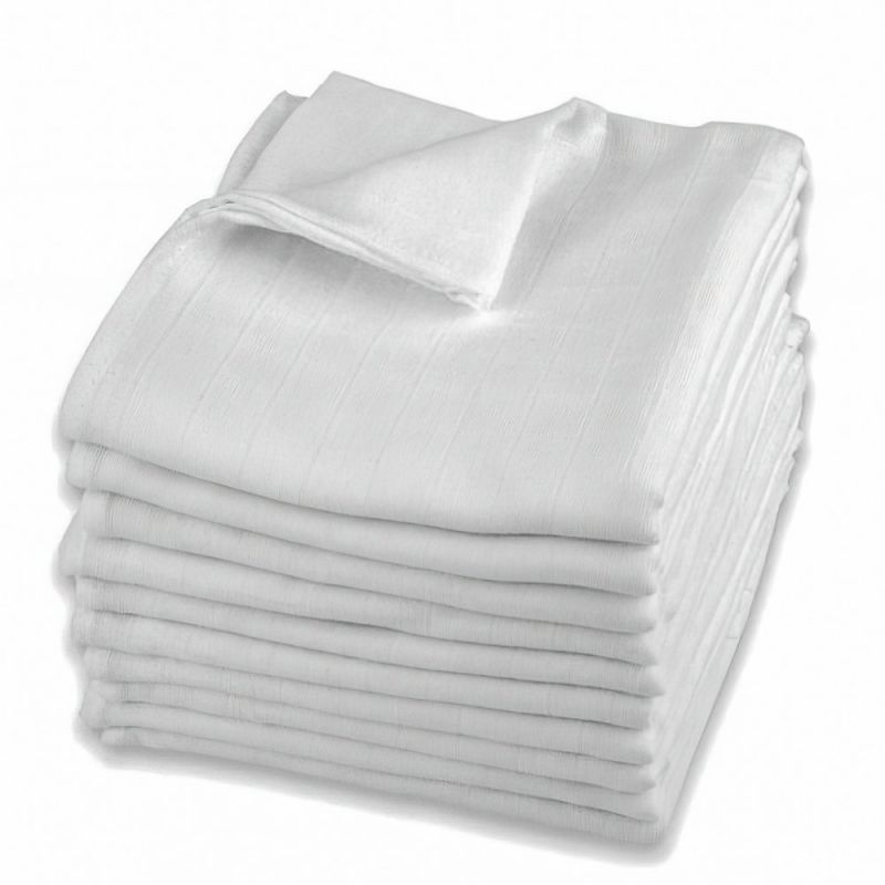 Dětská bavlněná látková plena BÍLÁ, 120g/m2, 80x80cm