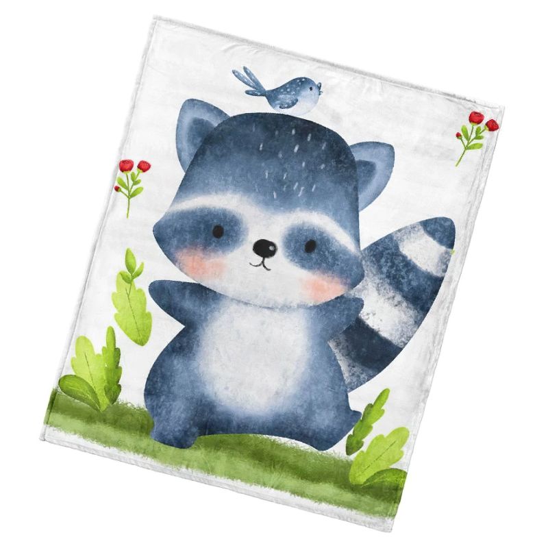 Dětská deka z mikrovlákna (coral fleece) MALÝ MÝVAL, bílá, 110x140cm