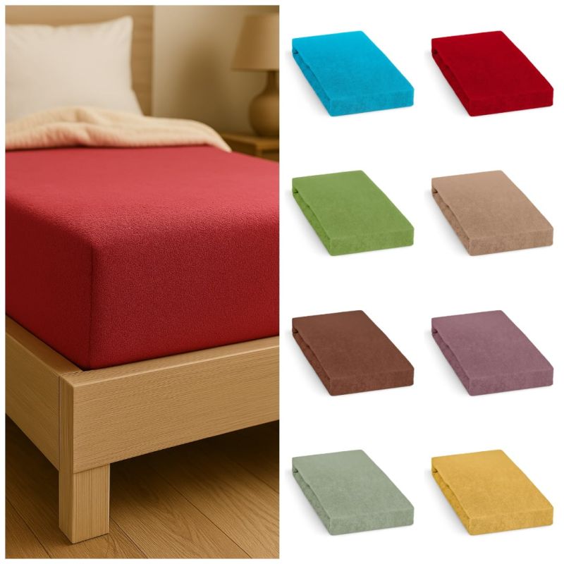 Froté prostěradlo na vysokou matraci až 30 cm (více než 50 barev, různé rozměry)