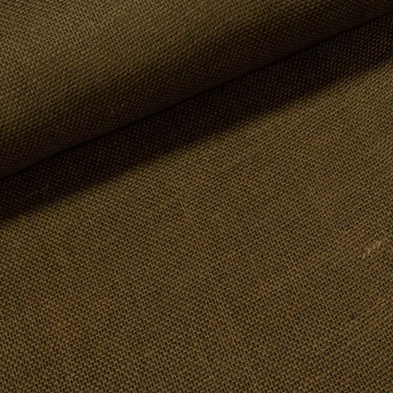 Juta technická (pytlovina), gramáž 211 g/m2, jednobarevná hnědá, š.130cm (látka v metráži)